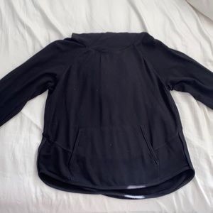 Black athletic hoodie